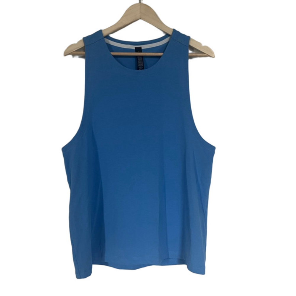Lululemon Blue Tank Top Lightweight Workout Sleeveless Muscle Shirt Mens